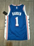 Maillot de Basket #1 Harden 76ers Bleu Imprimé